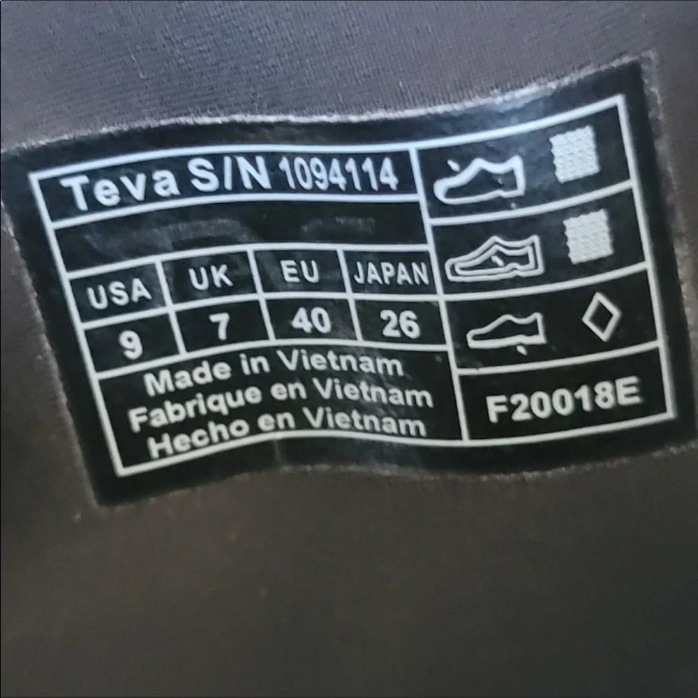 Teva Indio Jewel Black Platform Sandals - Picture 4 of 9